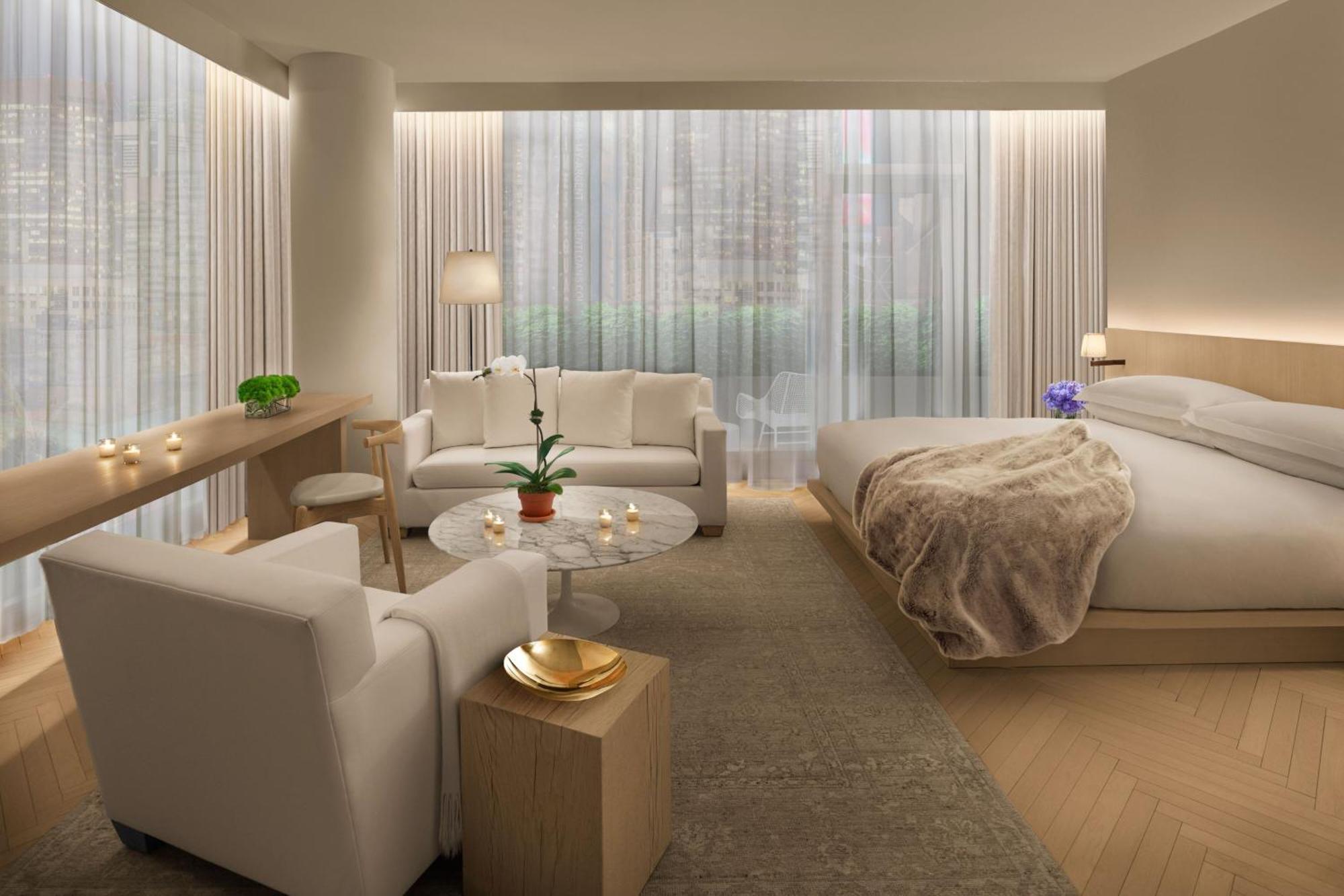 The Times Square Edition New York City Exterior photo A rendering of a guest room at The Standard East Village